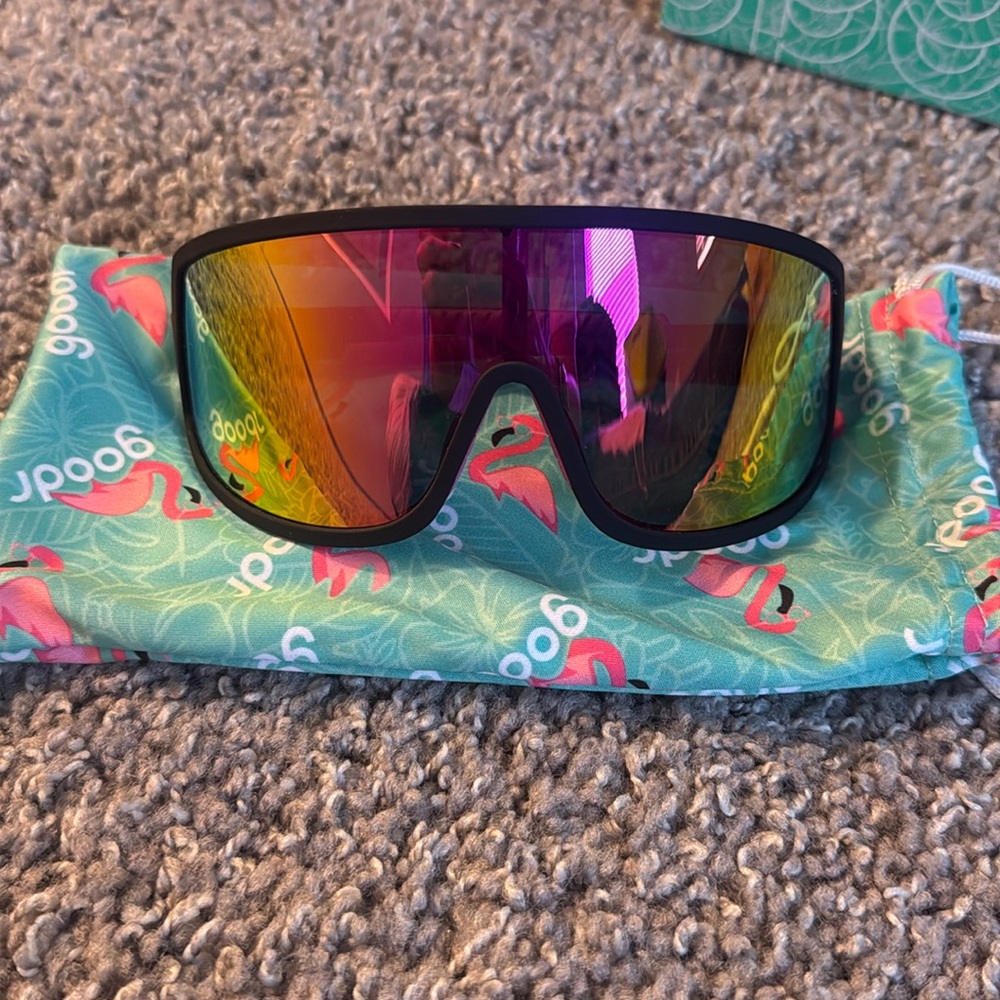 Goodr “I do my own stunts” Sunglasses. Originally $45. original packaging.